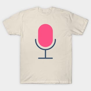 Microphone icon. T-Shirt